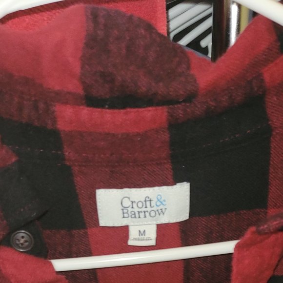 Croft and Barrow Mens long sleeve flannel Medium - Picture 2 of 4